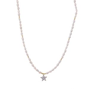 Collar perlas Salvatore Plata