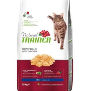 Pienso para Gatos Natural Trainer Cat Adult Pollo 1.5kg.