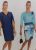 Vestido tonos azules